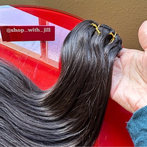 20” Darkest Brown #2 Clip In Extensions 100% Human Hair 7pcs 120g It#NO - Picture 5 of 12